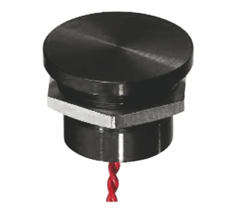Apem PBAR21F2000 п'єзокнопка, 22mm, ON-OFF, 200mA 24 VAC/DC, IP69K, 50 millions cycles, Black anodized
