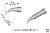 JBC C115105 паяльне жало, conical bent, Ø 0,3 mm
