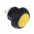 Apem ISR3SAD500 кнопка, Ø 12 mm, Momentary (NO), Threaded bushing, yellow actuator, 400 mA 32 VAC - 100 mA 48 VDC, IP67
