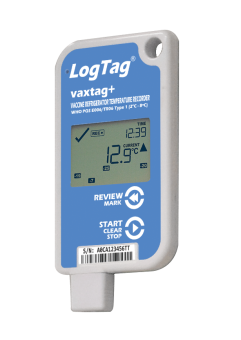 LogTag VaxTag+ реєстратор температури, -30 до +60 °C, LCD, USB, PDF, WHO PQS, IP65