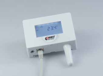 Comet TA0610 Компактний датчик температури з дисплеєм LCD, Ethernet-виходом і підтримкою PoE
