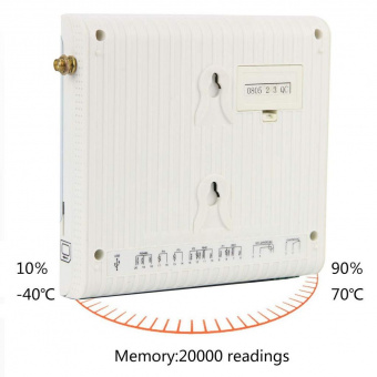 Elitech RCW-400A 3G реєстратор температури та вологості, -40 до +70 °C, Multi-Use, 3G, LCD, IP64