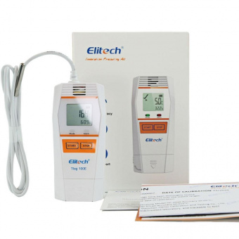 Elitech Tlog 100E реєстратор температури, -40 до +85 °C, Multi-Use, PDF, USB, LCD, IP65