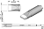 JBC C470016 паяльне жало, chisel, 7,5 x 1,7 mm