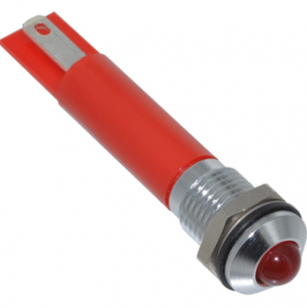 Apem Q8P1CXXR12E світлодіодний індикатор, Ø8mm, 12 VDC, Red, IP67