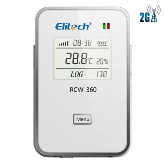 Elitech RCW-360 2G THE реєстратор температури та вологості, -40 до +80 °C, Multi-Use, 2G, LCD, IP64