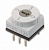 Apem PT65121 поворотний перемикач, 200 mA 42 VDC, -20°C - +70°C, 4 position, Decimal, washable