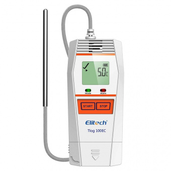 Elitech Tlog 100EC реєстратор температури, -85 до +150 °C, Multi-Use, PDF, USB, LCD, IP65