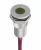 Apem серія світлодіодних індикаторів Q8 Low Power Series, Ø8mm, 3-28 VDC/VAC, 2 mA, cable 200mm, IP67