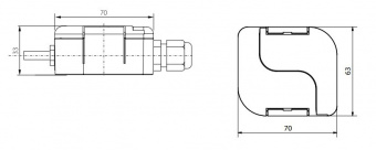 Sensit SD115 датчик температури, -30 до +100 °C, 1-Wire / DS18B20, IP 65