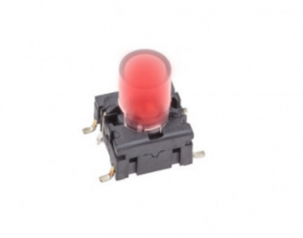 MEC 1IS серія ковпачків для PCB кнопок, Ø6,5 mm, LED