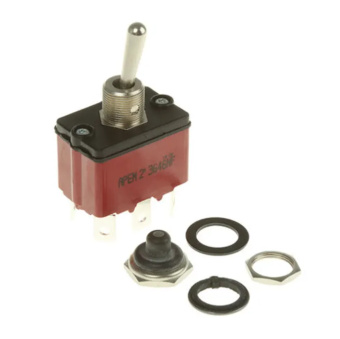Apem 3644NF/2 тумблер, ON-ON-ON, 2 pole, 12A, 28VDC, IP67