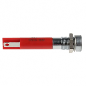Apem Q8R1CXXSR24 світлодіодний індикатор, Ø8mm, 24VDC, Super Bright Red