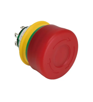 IDEC XA1E-LV3SG02Q4TR кнопка аварійного відключення, Ø16, 2NC, Short Body, Ø30 Red Button, Solder/Tab Terminals, Illuminated