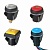 Apem серія кнопок IQ SERIES, Ø 16 mm, Momentary (NO), Snap-in, Illuminated / Non-illuminated, 200 mA 48 VDC - 5 A 48 VDC, IP54