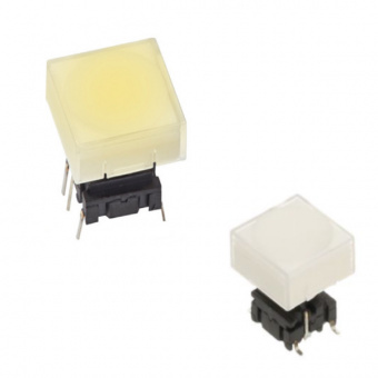 MEC 1KB серія ковпачків для PCB кнопок, 14.3 x 14.3 mm