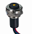 Apem IZMP3F42NL0Y кнопка, Ø 16 mm, Momentary (NO), black actuator, yellow led, 200 mA 48 VDC, IP67