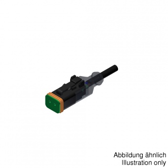 Conec 55-00376 кабельна збірка з індикацією, Socket, 2-pos, Deutsch DT, 2m