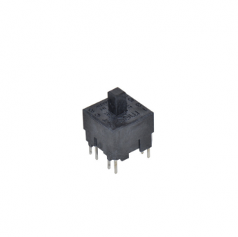MEC 15401 кнопка на друковану плату, 2 pole, Momentary, 12,6 x 12,6 mm, 250 mA / 120 VAC/VDC, 8 contact function, IP54
