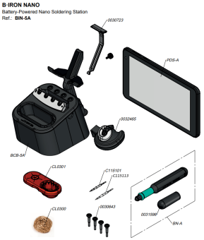JBC BIN-5A паяльна станція B·IRON NANO, Battery, 40W, 230V, 100-450°C