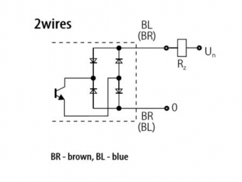 Sensit PSI 306 369 індуктивний датчик наближення, 10mm, NO, 2-wire, M30, 20 Hz, 20 - 250 VAC, IP 68, 2m