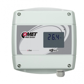 Comet T4611 датчик температури з Web інтерфейсом, 1ch, Ethernet, -200 to +600 °C, LCD, PoE, Pt1000