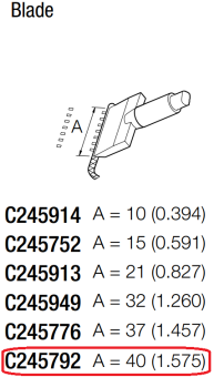 JBC C245792 паяльне жало, blade, 40 mm
