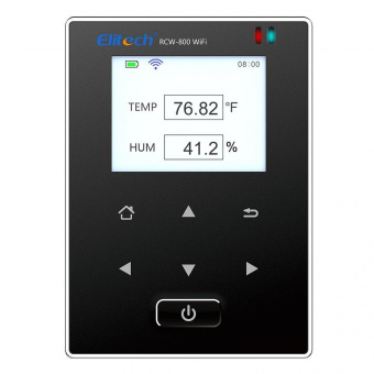 Elitech RCW-800 WiFi Black реєстратор температури та вологості, -40 до +80 °C, Multi-Use, Wi-Fi, LCD, IP64