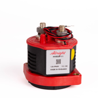Albright HV500F-11 контактор постійного струму, 500A, 12-1000VDC, 9-18VDC, PWM Coil Economiser, SPST, Hermetically Sealed