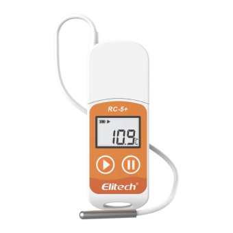Elitech RC-5+ PE реєстратор температури, -40 до +85 °C, Multi-Use, PDF, USB, LCD, IP67