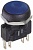Apem IRR8Z2B2 кнопка, Ø 16 mm, Momentary (NC/NO), microswitch technology, dark blue actuator, 5 A 250 VAC, IP67
