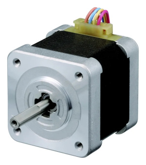 Sanyo Denki 103H5205-5210 кроковий двигун з подвійним валом, 0.265Nm Torque, 24 V, 1.8°