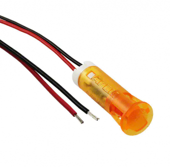 Apem QS83XXO24 світлодіодний індикатор, Ø8 mm, 24 VDC, Orange