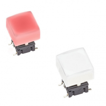 MEC 1KCS серія ковпачків для PCB кнопок, 14.3 x 14.3 mm