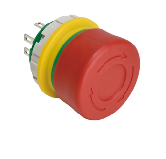 IDEC XW1E-BV3SG12TR кнопка аварійного відключення, Ø22, 1NO/2NC, Short Body, Ø30 Red Button, Solder/Tab Terminals