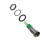 Apem Q8R9CXXG24AE світлодіодний індикатор, Ø8mm, 24VAC/VDC, Green, IP67