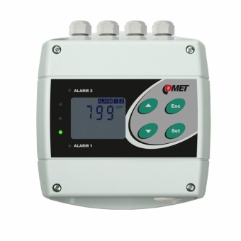 Comet H5424 датчик рівня CO2 з реле та RS485 виходами, 1ch, 0 to 2000 ppm, 2 relay output, LCD