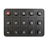 Apem PKI серія модульних клавіатур, 12-24 VDC, 1-15 keys, 1-3 rows, insert 15/24mm, RGB LED, CANbus, J1939, IP67/IP69K