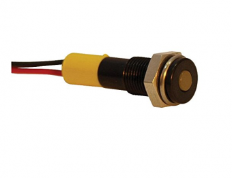 Apem Q6F3BXXY12E світлодіодний індикатор, Ø6mm, 12 VDC, Yellow, IP67