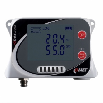 Comet U3631 реєстратор температури та вологості, -30 до +70 °C, PT1000, 0 до 100% RH, IP67
