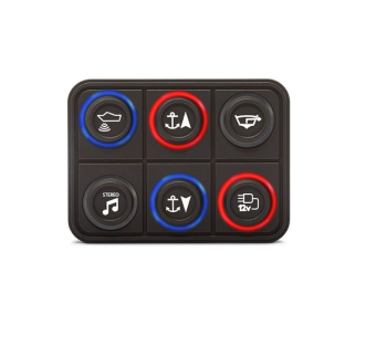 Apem PKI серія модульних клавіатур, 12-24 VDC, 1-15 keys, 1-3 rows, insert 15/24mm, RGB LED, CANbus, J1939, IP67/IP69K