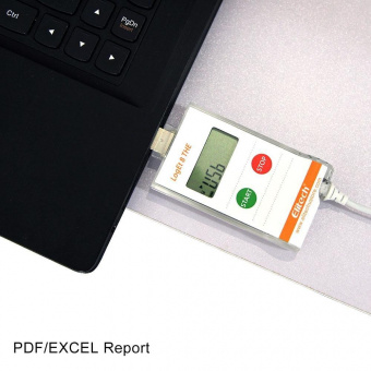 Elitech LogEt 8 THE реєстратор температури та вологості, -40 до +85 °C, Multi-Use, PDF, USB, LCD, IP65