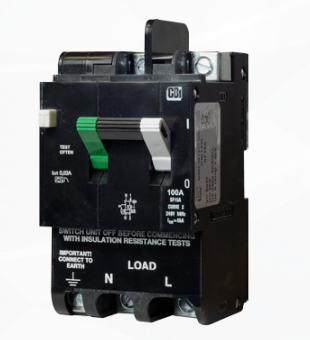 CBI SN15-A2-16A-30mA-110V диференційний автоматичний вимикач, 16A, 110VAC
