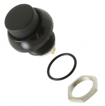 Apem ICR3PAD2100 кнопка, Ø 12 mm, Momentary (NO), 5 A 28 VDC / 0,5 A 48 VAC, IP67