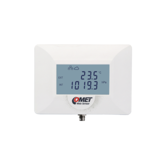 Comet  TA7611 Ethernet-датчик TA7611 для зовнішнього зонда (T+RH/CO2) та вбудованим сенсором тиску