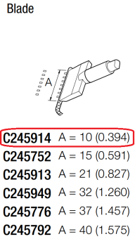 JBC C245914 паяльне жало, blade, 10 mm, S1