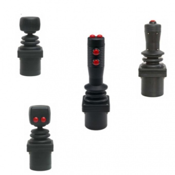 Apem серія джойстиків MS Series, 1-3 axes, Hall Effect, CAN bus/USB outputs, HID, IP67