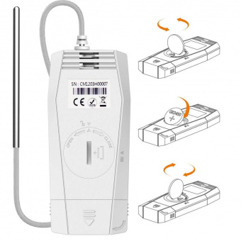 Elitech Tlog 100EL реєстратор температури, -196 до +150 °C, Multi-Use, PDF, USB, LCD, IP65