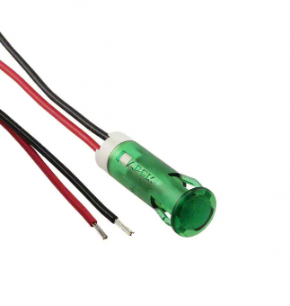 Apem QS63XXG12 світлодіодний індикатор, Ø6 mm, 12 VDC, Green