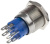 RS PRO 1115790 кнопковий перемикач з підсвічуванням, Panel Mount, 19.2mm Cutout, DPDT, White LED, 250V, IP67